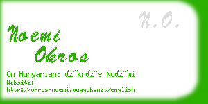 noemi okros business card